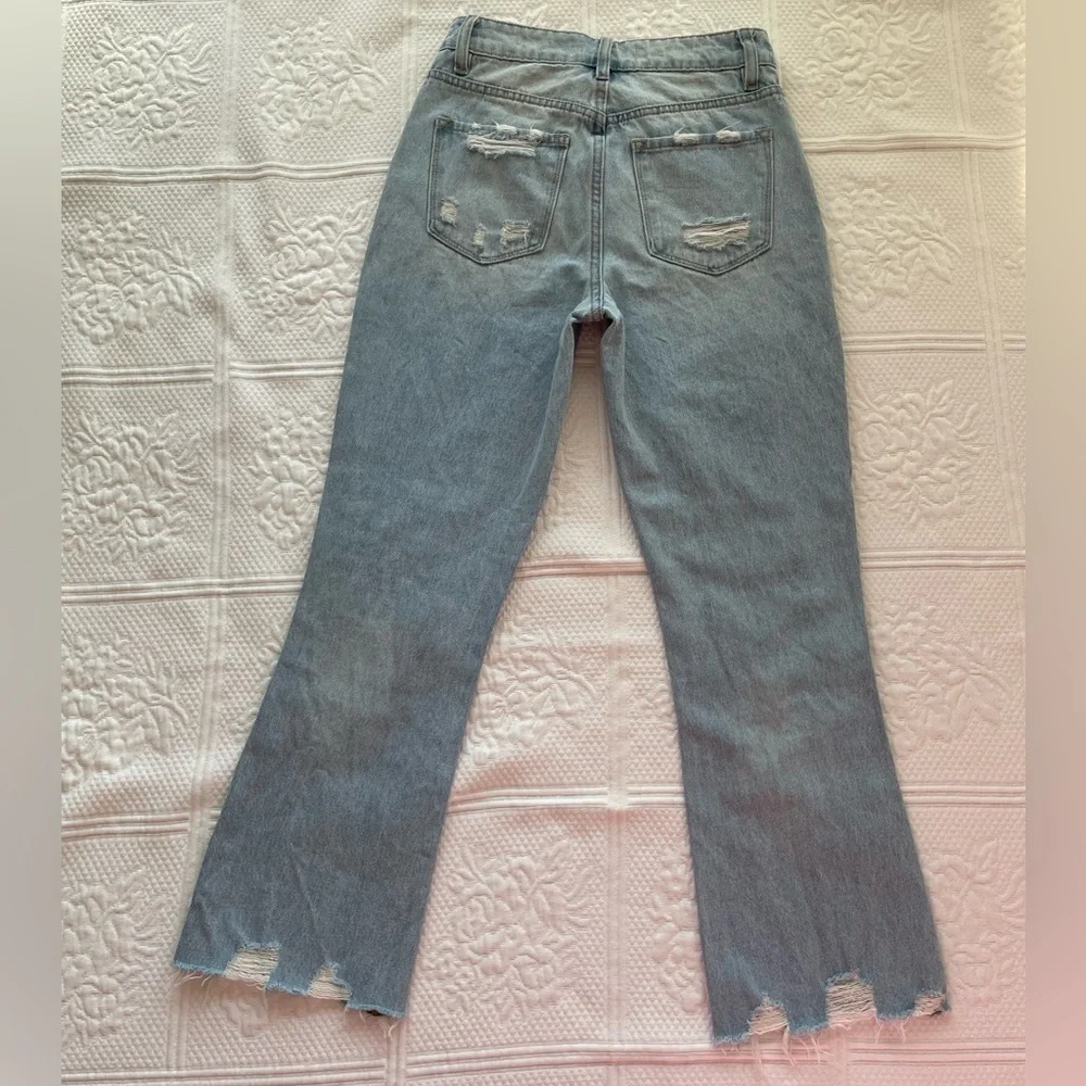 Buckle FLYING MONKEY Vintage Cropped Straight Jean Distressed Windfall 23 - Picture 8 of 14